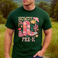 Howdy Pre-K Cowgirls Teacher Back To School Men's Casual T-Shirt Forest Howdy Pre-K Cowgirls Teacher Back To School Men's Casual T-Shirt Forest