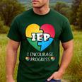 IEP I Encourage Progress Special Education School Teacher Men's Casual T-Shirt Forest IEP I Encourage Progress Special Education School Teacher Men's Casual T-Shirt Forest
