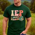 IEP I Encourage Progress Special Education Teacher Graphics Men's Casual T-Shirt Forest IEP I Encourage Progress Special Education Teacher Graphics Men's Casual T-Shirt Forest