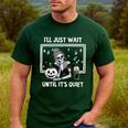 I'Ll Just Wait Until It's Quiet Halloween Teacher Mom Men's Casual T-Shirt Forest