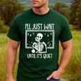 Ill Just Wait Until Its Quiet Teacher Lazy Halloween Costume Men's Casual T-Shirt Forest Ill Just Wait Until Its Quiet Teacher Lazy Halloween Costume Men's Casual T-Shirt Forest