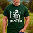 I'Ll Just Wait Until It's Quiet Teacher Men Women Men's Casual T-Shirt Forest