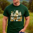 Inclusion Isn't Scary Mummy Boo Ghost Halloween SLP Teacher Men's Casual T-Shirt Forest Inclusion Isn't Scary Mummy Boo Ghost Halloween SLP Teacher Men's Casual T-Shirt Forest