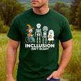 Inclusion Isn't Scary SLP Halloween Costume Sped Teacher Men's Casual T-Shirt Forest Inclusion Isn't Scary SLP Halloween Costume Sped Teacher Men's Casual T-Shirt Forest