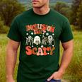 Inclusion Isn't Scary SLP Sped Teacher Halloween Men's Casual T-Shirt Forest Inclusion Isn't Scary SLP Sped Teacher Halloween Men's Casual T-Shirt Forest