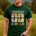 Inclusion Is My Jam SPED Teacher Special Education Teacher Men's Casual T-Shirt Forest Inclusion Is My Jam SPED Teacher Special Education Teacher Men's Casual T-Shirt Forest