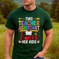 Instructional Assistant Loves Her Kids Teacher Assistant Men's Casual T-Shirt Forest