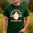 It's A Bootiful Day To Make Art Halloween Art Teacher Men's Casual T-Shirt Forest It's A Bootiful Day To Make Art Halloween Art Teacher Men's Casual T-Shirt Forest
