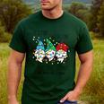 It's Fine We'Re Fine Gnome Pre-K Teacher Christmas Light For Men Women Men's Casual T-Shirt Forest