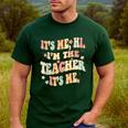 It's Me Hi I'm The Teacher It's Me Groovy Teacher Men's Casual T-Shirt Forest It's Me Hi I'm The Teacher It's Me Groovy Teacher Men's Casual T-Shirt Forest