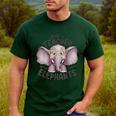 Just a Teacher Who Loves Elephants Elephant Lover Educator Men's Casual T-Shirt Forest
