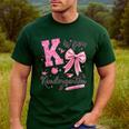 K Is For Kindergarten Teacher Coquette Bow Back To School Men's Casual T-Shirt Forest K Is For Kindergarten Teacher Coquette Bow Back To School Men's Casual T-Shirt Forest