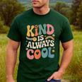 Kind Is Always Cool Teacher Graphic Tees Choose Kindness Men's Casual T-Shirt Forest