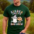 Kindergarten Boo Crew Halloween Floral Ghost Kinder Teacher Men's Casual T-Shirt Forest