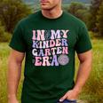 In My Kindergarten Era Teacher Kids Back To School Kinder Men's Casual T-Shirt Forest