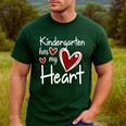 Kindergarten Has My Heart Buffalo Print Teacher Valentine Men's Casual T-Shirt Forest Kindergarten Has My Heart Buffalo Print Teacher Valentine Men's Casual T-Shirt Forest