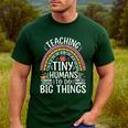 Kindergarten Teacher Tiny Humans Pre-School Teacher Men's Casual T-Shirt Forest