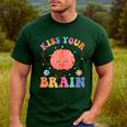Kiss Your Brain Sped Teacher Appreciation Back To School Kid Men's Casual T-Shirt Forest