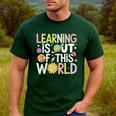 Learning Is Out Of This World Space Teacher Cute Groovy Men's Casual T-Shirt Forest