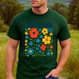 Leer Es Poder Cute Floral Boho Spanish Teacher Reading Men's Casual T-Shirt Forest Leer Es Poder Cute Floral Boho Spanish Teacher Reading Men's Casual T-Shirt Forest