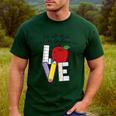 Let All That You Do Be Done In Love Christian Teacher Men's Casual T-Shirt Forest Let All That You Do Be Done In Love Christian Teacher Men's Casual T-Shirt Forest