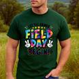 Let The Games Field Day Begin Tie Dye Adults Teacher Kids Men's Casual T-Shirt Forest