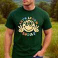 Let's Learn Today First Day Of School For Teacher Student Men's Casual T-Shirt Forest