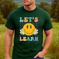 Let's Learn Today Smile Face Back To School For Teacher Kids Men's Casual T-Shirt Forest Let's Learn Today Smile Face Back To School For Teacher Kids Men's Casual T-Shirt Forest