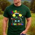 Level Up Your Education Gaming Inspired Teacher Gamers For Men Women Kids Men's Casual T-Shirt Forest Level Up Your Education Gaming Inspired Teacher Gamers For Men Women Kids Men's Casual T-Shirt Forest