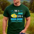 Librarian Teacher Dive Into A Good Book Reading Premium Tri-Blend Men's Casual T-Shirt Forest Librarian Teacher Dive Into A Good Book Reading Premium Tri-Blend Men's Casual T-Shirt Forest