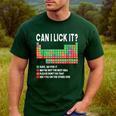 Can I Lick It Periodic Table Science Teacher Boy And Girls Men's Casual T-Shirt Forest