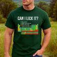 Can I Lick It Periodic Table Science Teacher Student Men's Casual T-Shirt Forest Can I Lick It Periodic Table Science Teacher Student Men's Casual T-Shirt Forest
