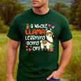 Llama Learning Teachers Students Alpaca Lover Back To School Men's Casual T-Shirt Forest Llama Learning Teachers Students Alpaca Lover Back To School Men's Casual T-Shirt Forest