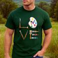Love Art For Artist Art Teacher Men's Casual T-Shirt Forest Love Art For Artist Art Teacher Men's Casual T-Shirt Forest
