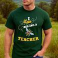 I Love Bee-Ing A Teacher Honey Bee Job Profession Men's Casual T-Shirt Forest