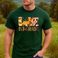Love First Grade Happy Fall Thanksgiving Women 1st Teacher Men's Casual T-Shirt Forest Love First Grade Happy Fall Thanksgiving Women 1st Teacher Men's Casual T-Shirt Forest