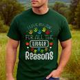 I Love My Job For All The Little Reasons Kid Daycare Teacher Men's Casual T-Shirt Forest