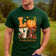 Love Kindergarten Teacher Turkey Thanksgiving Autumn Fall Men's Casual T-Shirt Forest Love Kindergarten Teacher Turkey Thanksgiving Autumn Fall Men's Casual T-Shirt Forest