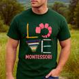 Love Montessori Education Math Teacher Men's Casual T-Shirt Forest Love Montessori Education Math Teacher Men's Casual T-Shirt Forest