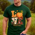 Love Preschool Teacher Turkey Thanksgiving Autumn Fall Men's Casual T-Shirt Forest Love Preschool Teacher Turkey Thanksgiving Autumn Fall Men's Casual T-Shirt Forest