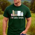 I Love School Supplies Teacher Shirt Men's Casual T-Shirt Forest I Love School Supplies Teacher Shirt Men's Casual T-Shirt Forest