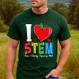 I Love STEM Student Teacher 1st Day Of School Back To School Men's Casual T-Shirt Forest I Love STEM Student Teacher 1st Day Of School Back To School Men's Casual T-Shirt Forest