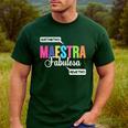 Maestra Fabulosa Bilingual Spanish Espanol Teacher School Men's Casual T-Shirt Forest Maestra Fabulosa Bilingual Spanish Espanol Teacher School Men's Casual T-Shirt Forest