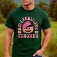 Man I Feel Like a Teacher Women Western Teacher Halloween Men's Casual T-Shirt Forest Man I Feel Like a Teacher Women Western Teacher Halloween Men's Casual T-Shirt Forest