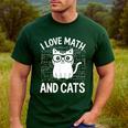 Math And Cats Apparel For Teachers Students Cat Lovers Men's Casual T-Shirt Forest Math And Cats Apparel For Teachers Students Cat Lovers Men's Casual T-Shirt Forest