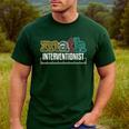 Math Interventionist Teacher Mathematics Men's Casual T-Shirt Forest Math Interventionist Teacher Mathematics Men's Casual T-Shirt Forest