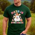 Math Is Spooktacular Math Teacher Spooky Halloween Men's Casual T-Shirt Forest