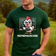 Math Teacher Chicken Mathemachicken Pun Men's Casual T-Shirt Forest Math Teacher Chicken Mathemachicken Pun Men's Casual T-Shirt Forest
