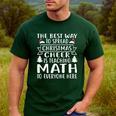 Math Teacher Christmas Mathematics Teacher Men's Casual T-Shirt Forest Math Teacher Christmas Mathematics Teacher Men's Casual T-Shirt Forest