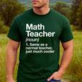 Math Teacher Definition Back To School First Day Men's Casual T-Shirt Forest Math Teacher Definition Back To School First Day Men's Casual T-Shirt Forest